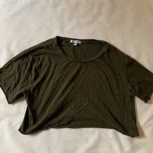 WOMEN'S CROPTOP [LARGE, OLIVE GREEN]